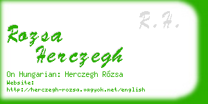 rozsa herczegh business card